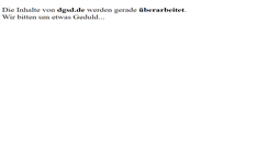 Desktop Screenshot of dgsd.de